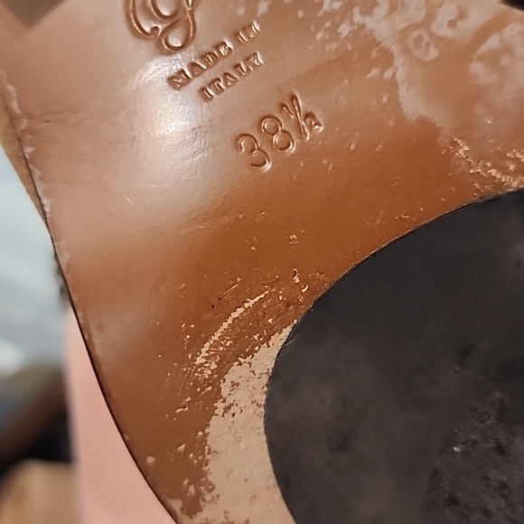 M. GEMI Tan Suede Ankle Boots, size 38½ - Picture 7 of 8